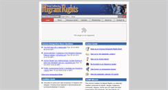 Desktop Screenshot of migrantrights.org